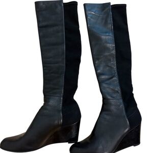 Stuart Weitzman Women's Leather Wedge Boots (Size 6)